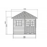 ABRI JARDIN BOIS 28 MM - 7.78m²