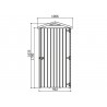 ARMOIRE DE RANGEMENT BOIS L0.90xP0.96xH1.83 m