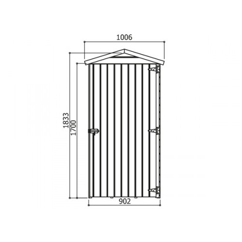 ARMOIRE DE RANGEMENT BOIS L0.90xP0.96xH1.83 m
