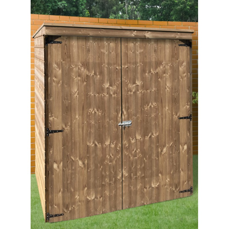 Armoire De Jardin Toit Plat En Bois Traite