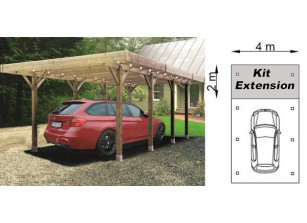 CARPORT EN BOIS AUTOCLAVE