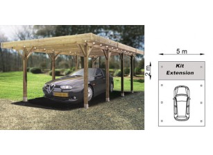 CARPORT EN BOIS AUTOCLAVE