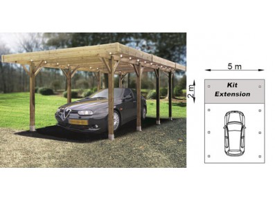 CARPORT EN BOIS AUTOCLAVE