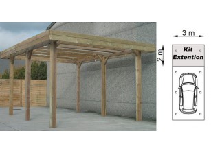 CARPORT EN BOIS AUTOCLAVE