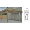 CARPORT EN BOIS AUTOCLAVE