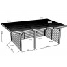 CARPORT DOUBLE EN BOIS AUTOCLAVE