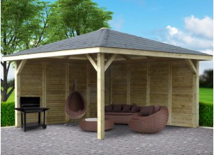 kiosque de jardin pavillon en bois 30m2 ULTIMO