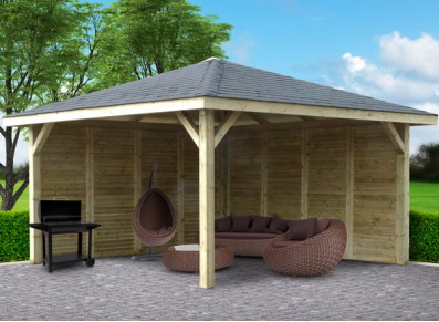 PAVILLON EN BOIS AUTOCLAVE