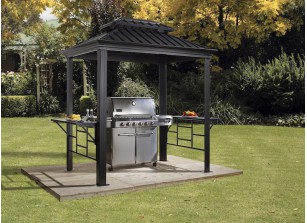 BERGER, Tonnelle Pliante Gazebo-L Deluxe, Abri de Jardin, Cabane de  Jardin Protection Contre Les UV, Salon de Jardin Exterieur, Pergola  Camping, Campin Car, Caravane