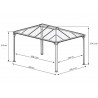 PERGOLA ADOSSÉE ALU DISCOUNT