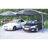 DOUBLE CARPORT ALU ET POLYCARBONATE 4.85 x 6.00 M