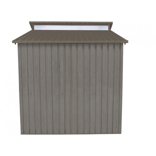 ABRI METAL ASPECT BOIS VIEILLI 6m²