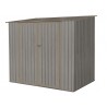 ABRI METAL GRIS ASPECT BOIS VIEILLI