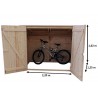 Abri en bois pour vélos ou motos 2,20 x 1,25 m 