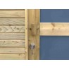 Abri de jardin en bois parois 28 mm avec porte coulissante