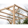 PERGOLA 9m² - BOIS TRAITÉ PAR HAUTE TEMPÉRATURE SANS COUVERTURE