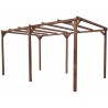 PERGOLA BOIS THERMO TRAITÉ SANS COUVERTURE