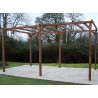 PERGOLA BOIS THERMO TRAITÉ SANS COUVERTURE