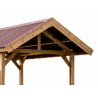 CARPORT BOIS THERMO TRAITÉ PIEDS MOISÉS