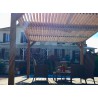 PERGOLA BOIS THERMO TRAITÉ AVEC VENTELLES