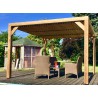 PERGOLA BOIS THERMO TRAITÉ AVEC VENTELLES