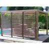 PERGOLA BOIS THERMO TRAITÉ AVEC VENTELLES