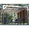 PERGOLA BOIS THERMO TRAITÉ AVEC VENTELLES