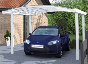 CARPORT ALU TOIT POLYCARBONATE CINTRÉ