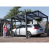 CARPORT ALU 2 PANS EN POLYCARBONATE