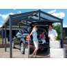 CARPORT ALU 2 PANS EN POLYCARBONATE