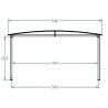 CARPORT DOUBLE METAL GAINÉ : 5 x 5 m