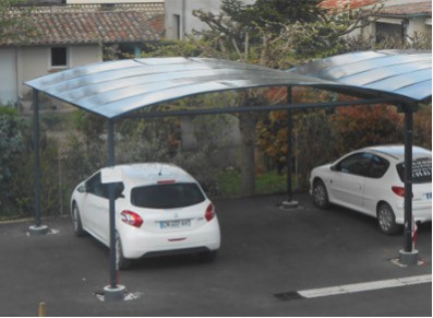 CARPORT DOUBLE METAL GAINÉ : 5 x 5 m