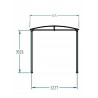 CARPORT CAMPING CAR DIAMAN 3,48 x 8,65 M