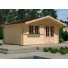 Chalet jardin bois brut 44mm - 17.30 m2