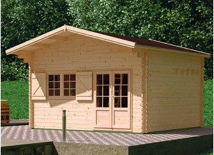 Chalet de Jardin Bois avec Mezzanine