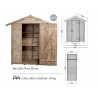 Armoire bois traité avec plancher