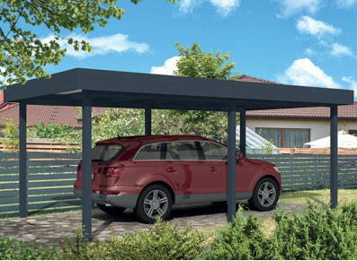 CARPORT ALU TOIT PLAT EN EPDM