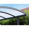 CARPORT ALU TOIT POLYCARBONATE CINTRÉ