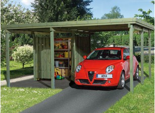 CARPORT + ATELIER - BOIS AUTOCLAVE