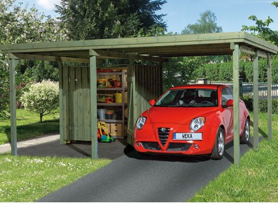 CARPORT + ATELIER - BOIS AUTOCLAVE