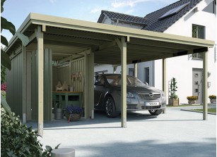 CARPORT + ATELIER - BOIS AUTOCLAVE