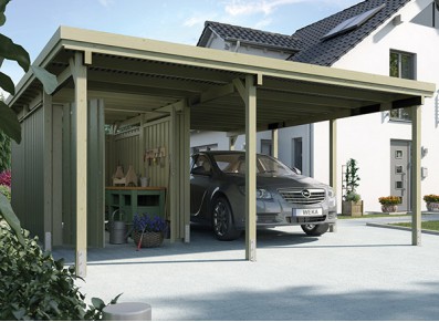 CARPORT + ATELIER - BOIS AUTOCLAVE