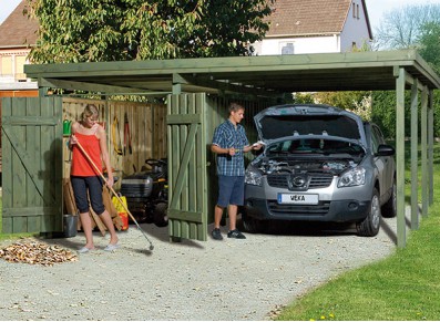 CARPORT + ATELIER - BOIS AUTOCLAVE