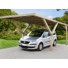 CARPORT TOIT PLAT PVC - BOIS AUTOCLAVE