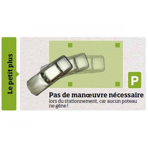 CARPORT TOIT PLAT PVC - BOIS AUTOCLAVE
