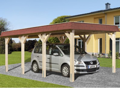 CARPORT TOIT PLAT - BOIS AUTOCLAVE