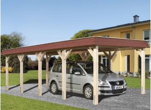 CARPORT TOIT PLAT - BOIS AUTOCLAVE