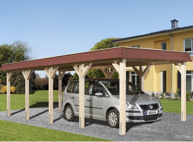 CARPORT TOIT PLAT - BOIS AUTOCLAVE