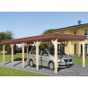 CARPORT TOIT PLAT - BOIS AUTOCLAVE