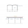 CARPORT ALU DOUBLE TOIT POLYCARBONATE